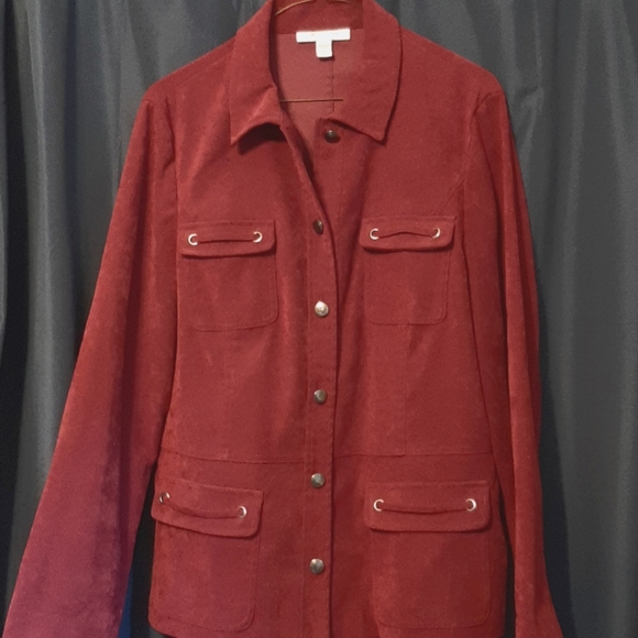 Soft Denim Button Jacket - Picture 1 of 1